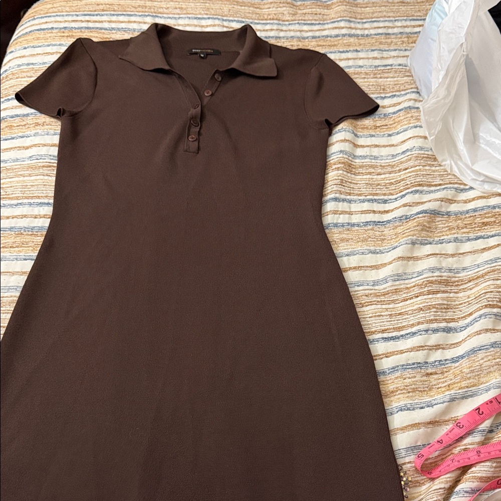 BCBGMaxAzria Chocolate Brown Mini Dress